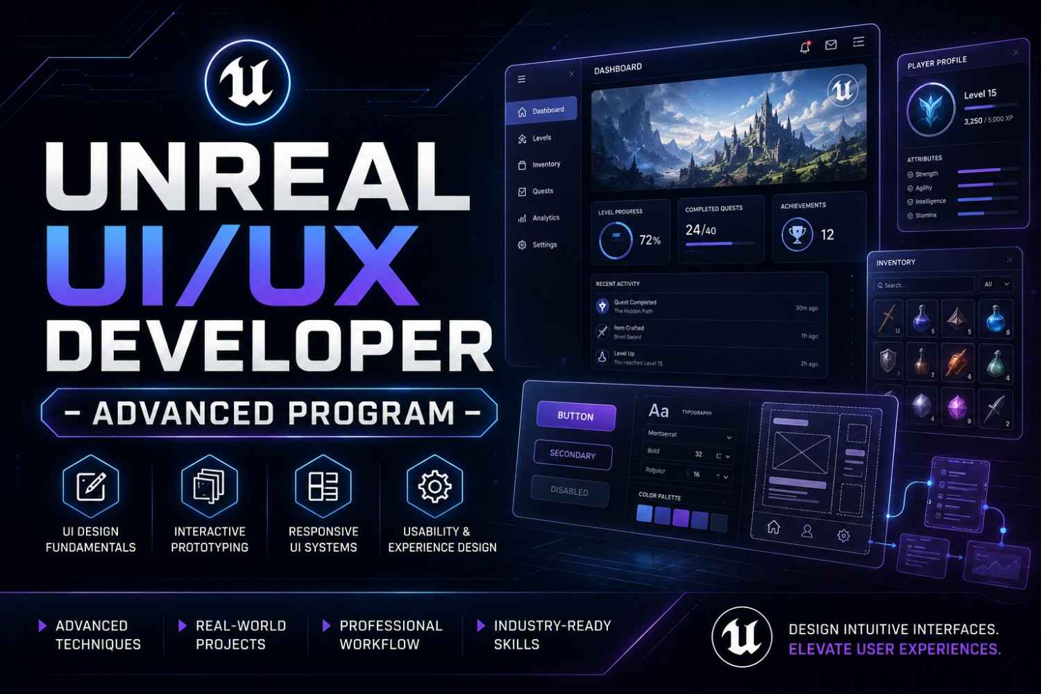 Unreal UIUX Developer - Advanced Program